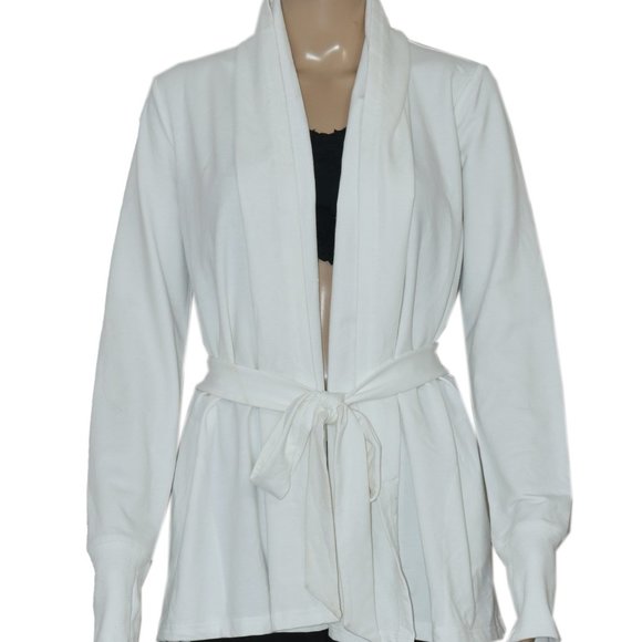 Lilly Pulitzer Luxletic Caspain Wrap White Easy Terry Drawcord - Picture 2 of 6